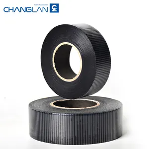 Black Strong Flame Retardant Adhesive Fireproof Rubber Plastic Pvc Vinyl Electrical Insulating Tape