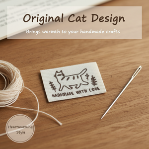 Etiquetas personalizadas al por mayor con logotipo de marca propia, lavables, de tela no tejida, con hilo metálico, en formas rectangulares/cuadradas para bolsos y zapatos - Product Image 2