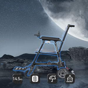 Equipo de rehabilitación motorizado de fibra de carbono, silla de ruedas eléctrica plegable ergonómica <span class=keywords><strong>para</strong></span> ancianos con control de velocidad, de fibra de carbono, con control - Product Image 6