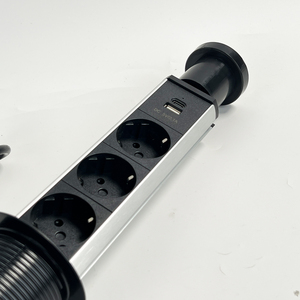 15W không dây sạc nhà bếp pop-up tháp ổ cắm nâng bàn điện ẩn nhựa Ổ cắm điện Expander Pull-out pop-up ổ cắm - Product Image 5