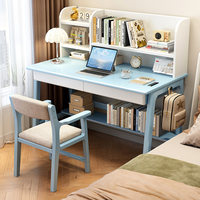 Chaises de bureau d'ordinateur de bureau étroites en bois massif Simple bureau à domicile petite chambre bureau longue Table chaises de salle à manger incluses