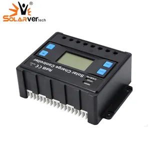 Rohs de alta calidad controlador de cargador Solar PWM 40A 12V 24V protección contra rayos Controlador solar para los sistemas de energía solar