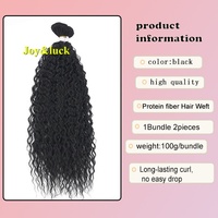 Lots de Cheveux Synthétiques en Fibre Protéinée de 20 Pouces, Ondulés, Anti-emmêlement, Extensions à Coudre, Tissage Rapide