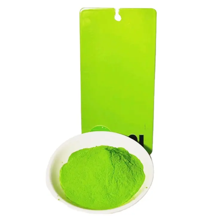 Fabricant de couleurs naturelles Couleurs Pantone Revêtement en poudre vert Peinture Texture brillante Personnalisation