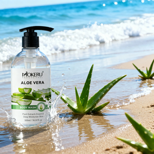 MOKERU 500ML Nouveaux produits de soin de la peau, <span class=keywords><strong>gel</strong></span> <span class=keywords><strong>douche</strong></span> naturel biologique à l'<span class=keywords><strong>aloe</strong></span> <span class=keywords><strong>vera</strong></span>, <span class=keywords><strong>gel</strong></span> lavant pour le corps hydratant et apaisant - Product Image 2