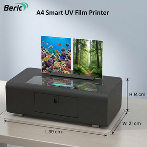 Imprimante UV à plat automatique Beric A5 avec tête L805 pour coques de téléphone, papier enduit PVC, feuilles de cuir, encre UV – Nouveauté - Product Image 2