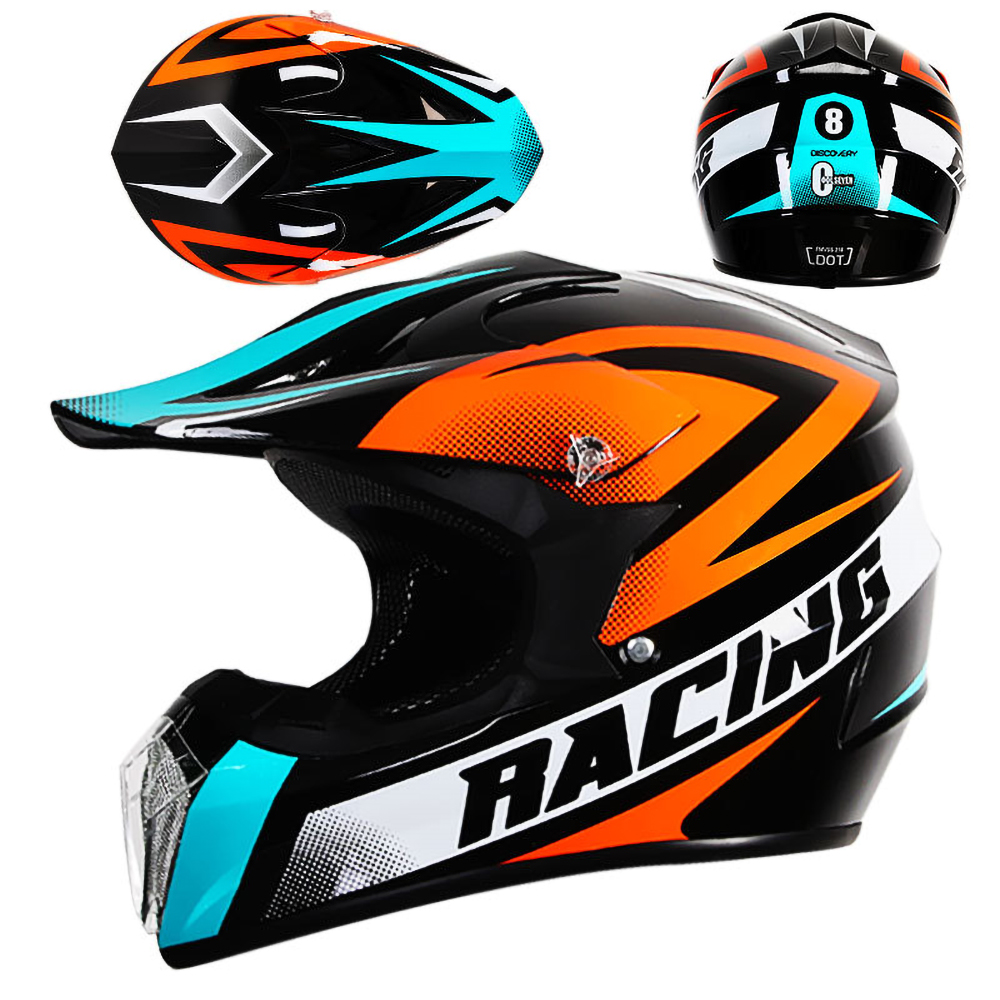 Alpine FOX Casco moto DOT Mountain Bike Off Road Casco uomo donna Unisex Downhill Motocross Casco da corsa M-XXL