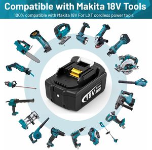 Thay thế cho 18 V Pin tương thích với 18 Volt bl1860b bl1850b bl1840b bl1830b bl1815b Pin - Product Image 4