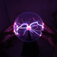 Bola Ion elektrostatis ajaib bola Plasma lampu malam sentuh sensitif suara dikendalikan rumah desain Modern hadiah Natal