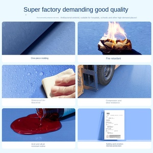 Suelo de PVC transparente específico para hospitales Adhesivo homogéneo Yodophor alcalino antiácido Suelo de clínica de laboratorio antibacteriano - Product Image 3