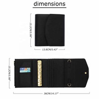 Coffret cadeau Yihe pour papeterie/bureau/école, ensemble économique comprenant un agenda A7 en cuir souple Saffiano avec feuille volante, des enveloppes et des marqueurs