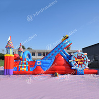 Jeux de camp d'entraînement de course d'obstacles gonflables Super larges pour adultes