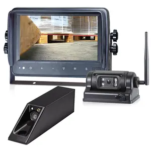 7 Inch Forklift Wireless Camera 1080P Front View Camera System For Out Door Handling Safety