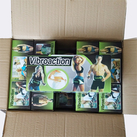 Ceinture vibrante Vibroaction électrique amincissante avec éponge PU et nylon pour la perte de poids, massage, logo personnalisé, emballage en boîte couleur