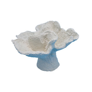 Scandinavische Stijl Witte Kunstmatige Koraalornamenten Handgemaakte Handgeschilderde Minimalistische Hars Ambacht Voor Desktop Huisdecoratie - Product Image 1