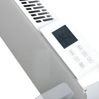 Calentador Eléctrico Móvil con Panel de Vidrio, Control por Aplicación, Pantalla LCD TFT, Controlador de Temperatura, Calentador de Espacio Independiente