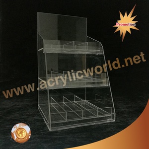 Organisateur de maquillage en acrylique transparent à 4 niveaux, présentoir de rangement pour vernis à ongles, étagère à cosmétiques à plusieurs niveaux pour comptoir, pour salons de manucure et instituts de beauté - Product Image 5