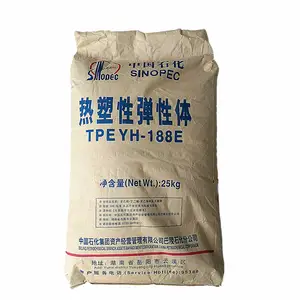 Kauçuk beyaz su geçirmez malzeme kauçuk ürünleri için Sinopec SBS termoplastik stiren-bütadien YH-188E doğrudan satışı