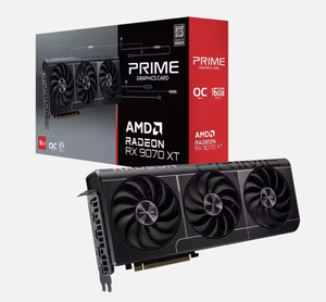 การ์ดจอกราฟิกสำหรับเดสก์ท็อป Radeon 9070XT Prime รุ่นใหม่ ปี 2025 หน่วยความจำ 16GB GDDR6 รองรับ 4K สำหรับเล่นเกมส์ พร้อมพอร์ต DP Output Interface หน่วยความจำ 256-Bit สำหรับเวิร์กสเตชัน - Product Image 1