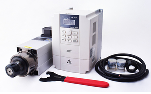 Kit de Motor de Husillo Refrigerado por Aire HQD de 3.5kw 220V, el Mejor Inversor VFD ER25 para Máquina de Fresado CNC - Product Image 3