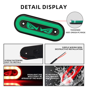 12V-24V Điều kiện Mới xuyên biên giới xe tải lớn mắt quỷ dẫn ánh sáng bên không thấm nước làm nổi bật eo ánh sáng cho xe tải cảnh báo ánh sáng - Product Image 5