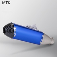 Dayanıklı 51mm Paslanmaz Çelik Susturucu Borusu, Motosiklet Egzozu için Modifiye Edilmiş, Motokros/Off-road/Pit Bike/Scooter/ATV'ye Uyar