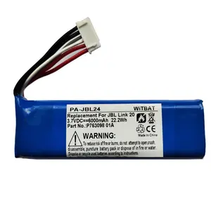 OEM Replacement Battery P763098 01A ForJBL Link 20 Link20 Portable Speaker Batteries 6000mAh