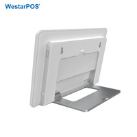 WetarPOS TC001 Tablet Layar Sentuh 14 inci untuk Salon Kecantikan, Android 11.0, Basis Lipat, Dapat Dipasang di Dinding