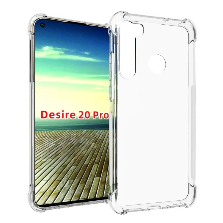 2022 New 1.2mm Slim Clear Transparent Protective Phone Case Accessories For HTC Desire 20 Pro