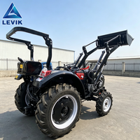Tracteur agricole à roues haute performance 50HP 70HP 90HP avec moteur diesel, compact, pour la culture et le transport en verger