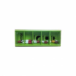 Caja Organizadora de Pastillas en Oferta, Dispensador de Tabletas con 5 Compartimentos Diarios, Estuche de Viaje para Pastillas con Diseño de Anime - Product Image 1
