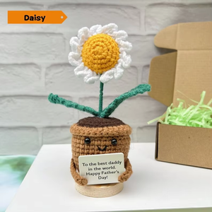 Ornamenti di piante in vaso di girasole fatti a mano personalizzati eco-friendly supporto emotivo adatto per Halloween e natale - Product Image 4