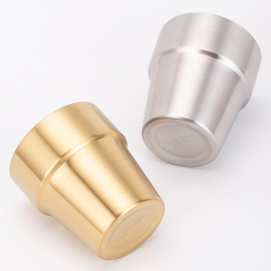 Taza de Café de Doble Pared de Acero Inoxidable 304 Estilo Europeo Yurtrian, Aislamiento Térmico, Apta para <span class=keywords><strong>Agua</strong></span> Hirviendo, para Exteriores, en Dorado/Plateado - Product Image 4