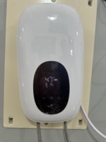Pompe à eau multipoint 3,5-5,5 kW pour lavabo de salon portable, douche, usage domestique, garage, commande tactile en plastique, étanche IPX4