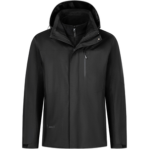 Chaqueta de invierno 3 en 1 para <span class=keywords><strong>hombre</strong></span>, abrigo de esquí y Snowboard <span class=keywords><strong>con</strong></span> capucha a prueba de viento, <span class=keywords><strong>forro</strong></span> <span class=keywords><strong>polar</strong></span> extraíble, exterior rígido, cálido, lluvia, nieve, Formal - Product Image 3