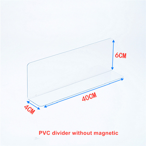 Porte-étiquettes en acrylique pour supermarché, séparateurs d'étagères en PVC en forme de L magnétiques - Product Image 6