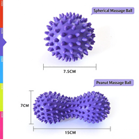 Ballon de massage à picots en gros, ballon de gym à picots, articles de sport pour points d'acupression, masseur de pieds, accessoires de fitness mini