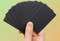Carte vierge imprimable recto-verso au format carte de crédit, en PVC blanc, compatible NFC, pour impression jet d'encre et sublimation