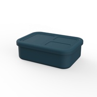 Boîte à lunch en silicone amovible de qualité alimentaire en gros Boîte à lunch Bento scolaire étanche au micro-ondes facile à nettoyer
