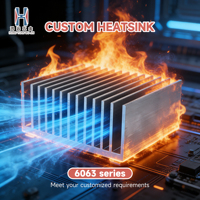 Dissipateur thermique LED COB personnalisé, usiné CNC, série 6000, en aluminium extrudé, tempériture T5, pour le refroidissement automobile