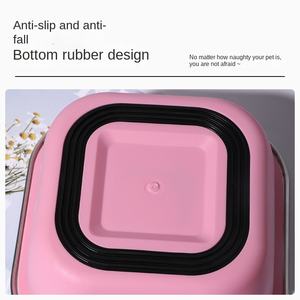 Automatische hondenbak en pot van roestvrij staal, anti-omvallend, extra grote hondenvoercontainer, voerbak voor huisdieren, 0,12 kg - Product Image 4