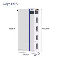 Efisiensi Tinggi Deye semua dalam satu AI-W5.1-B tegangan rendah 51.2V 100Ah 5,12 kWh baterai untuk rumah dan Komersial penyimpanan energi surya