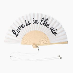 Customizable 23cm Traditional Vintage Bamboo Folding Fan Hand Painted Folk Art Advertising Blank Eco-Friendly Chinese New Year - Product Image 1