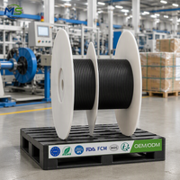 Bobine de câble en plastique PP durable et recyclable pour l'emballage et le stockage de câbles de communication
