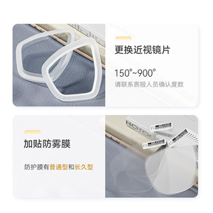 Masque de plongée à double lentille en verre trempé 4,0 mm, silicone liquide anti-buée, vue large pour la plongée libre, la plongée sous-marine et le snorkeling - Product Image 5
