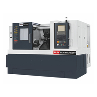 Tour CNC à une broche Tourelle centrale horizontale Mandrin incliné Conception de lit Métal à usage moyen Tournage Fanuc à usage intensif
