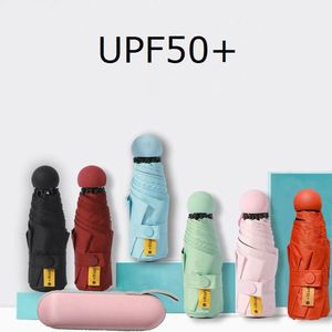 Parapluie de poche mini anti-UV pliable ultra-léger à 5 plis - Product Image 2