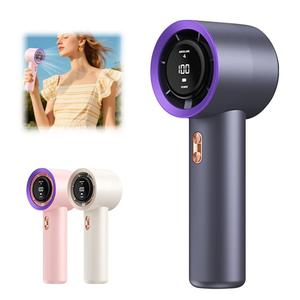 Portable Handheld Fan with 5 Adjustable Speeds, High-Speed Airflow Beating the <b>Heat</b> Summer - Product Image 4