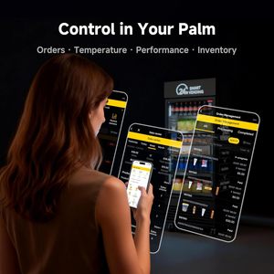 Distributeur automatique réfrigéré intelligent US542 Noir Pro à commande tactile, autonome, température unique, dégivrage automatique - Product Image 5