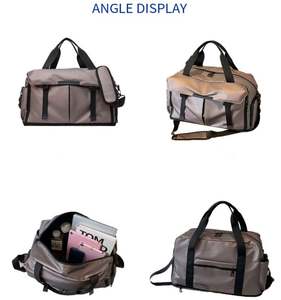 10pcs Custom Logo Travel Backpack Women <b>Waterproof</b> <b>Duffel</b> Gym <b>Bag</b> with Large Capacity Oxford Men Sports Fitness <b>Bag</b> - Product Image 2